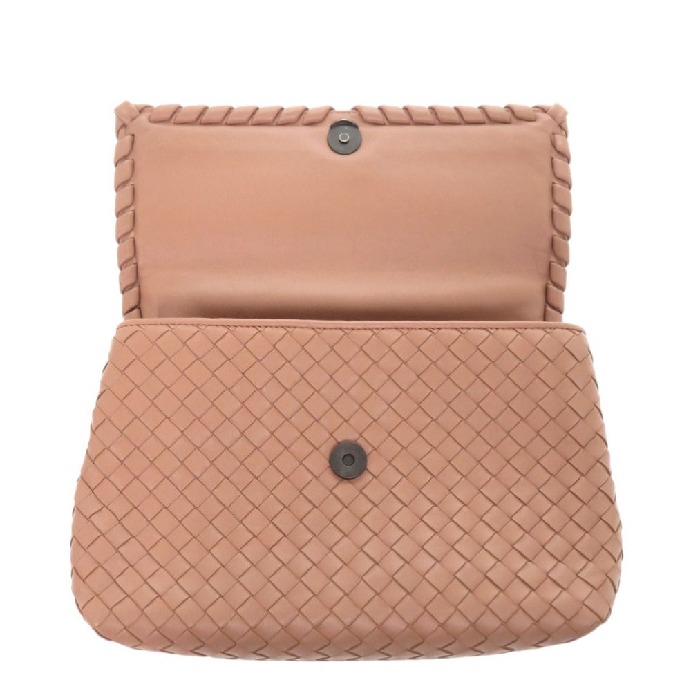 Bottega Veneta Olympia Intrecciato Leather Pink Shoulder Bag — view 6