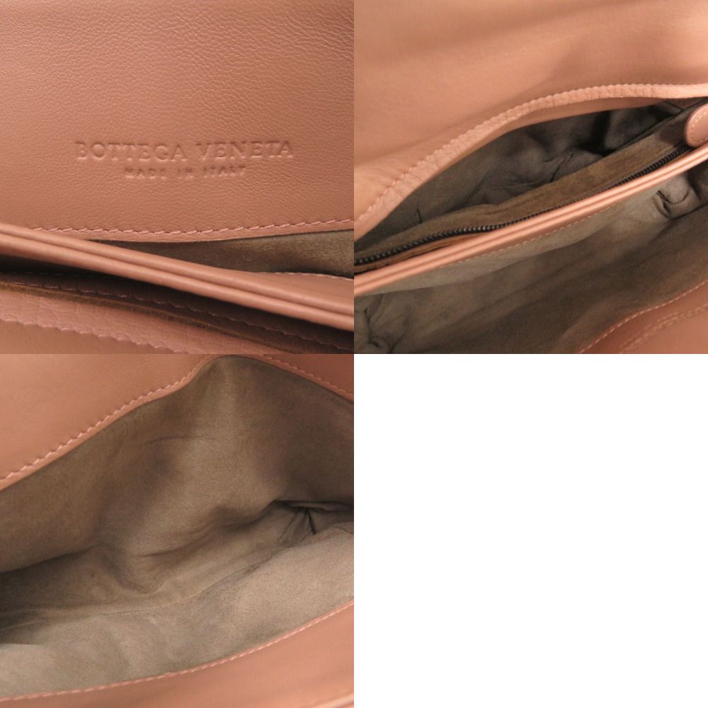 Bottega Veneta Olympia Intrecciato Leather Pink Shoulder Bag — view 9