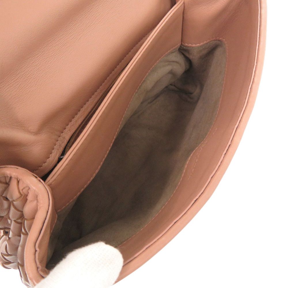 Bottega Veneta Olympia Intrecciato Leather Pink Shoulder Bag — view 7