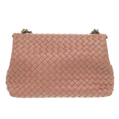 Bottega Veneta Olympia Intrecciato Leather Pink Shoulder Bag — view 2