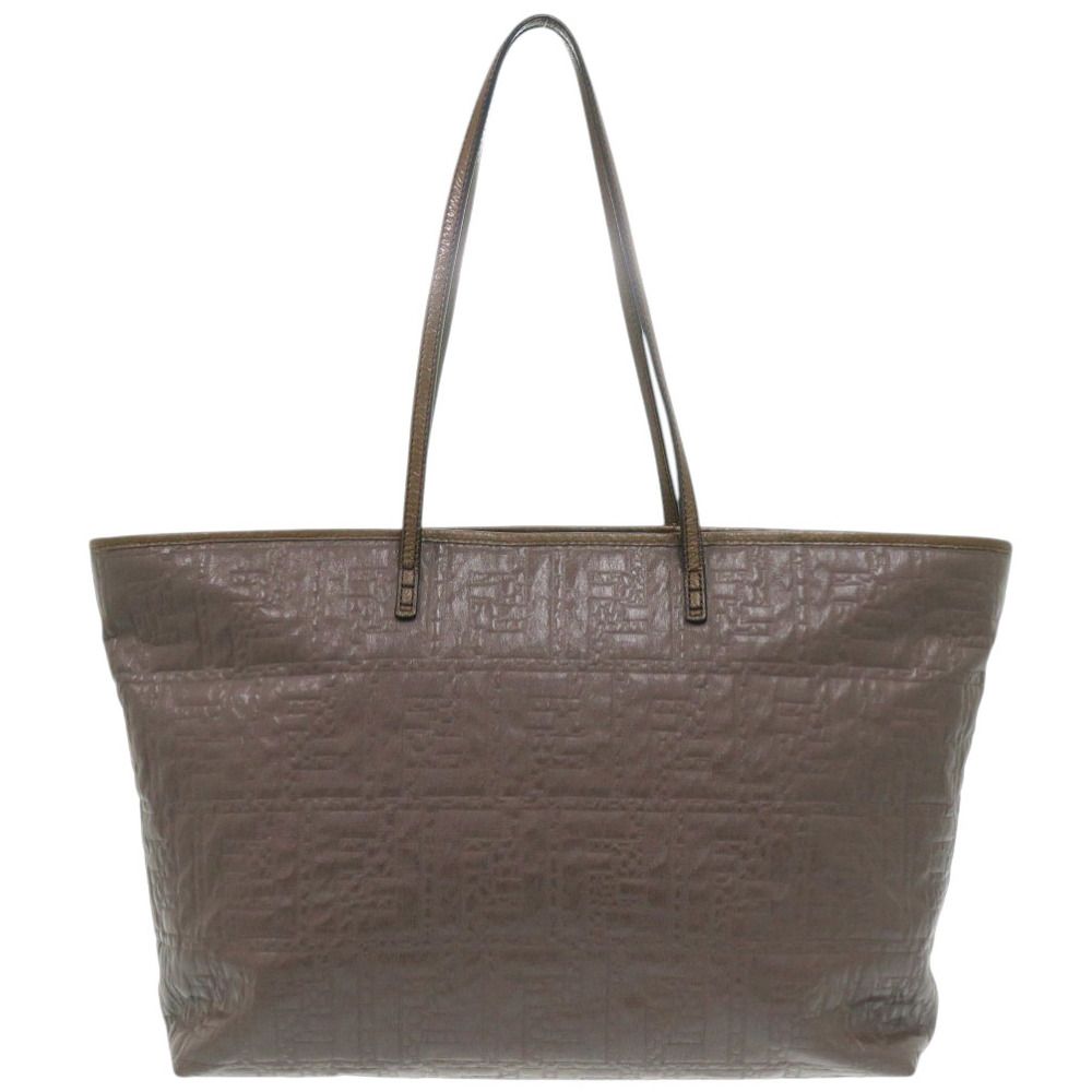 Fendi Canvas Brown Tote — view 2