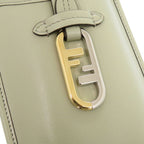 Fendi Phone Pouch Leather Green Shoulder Bag — view 8