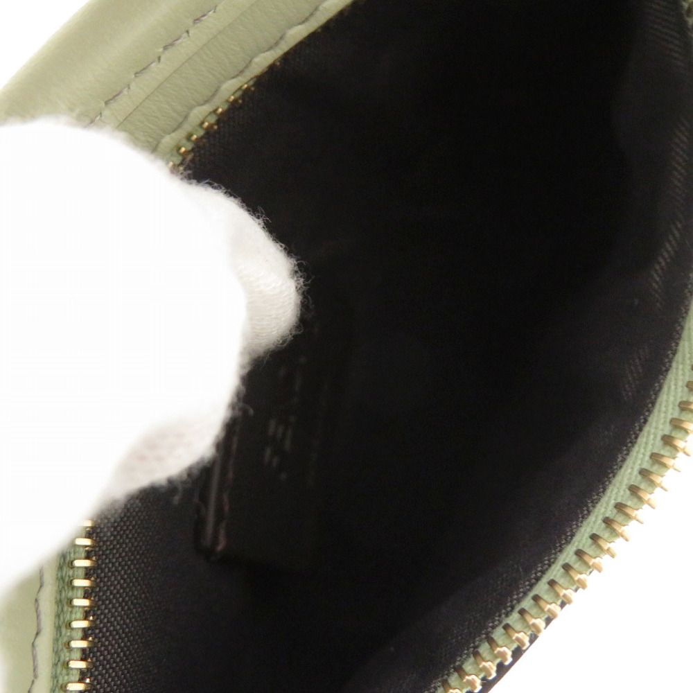 Fendi Phone Pouch Leather Green Shoulder Bag — view 6