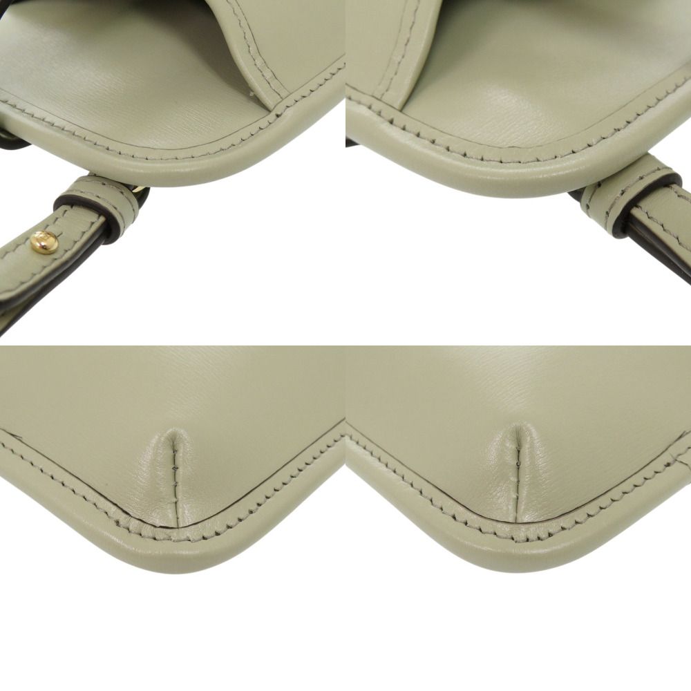 Fendi Phone Pouch Leather Green Shoulder Bag — view 4