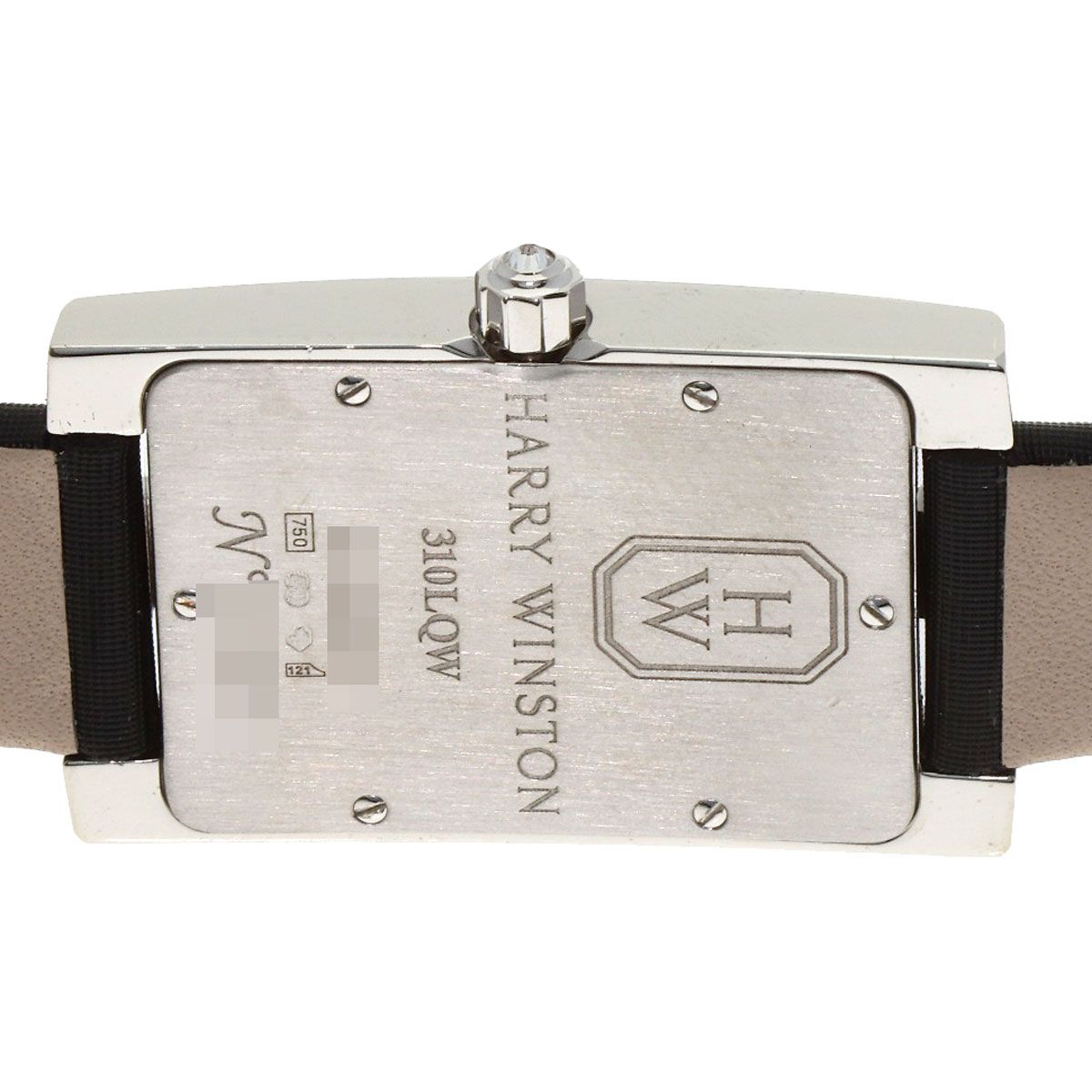 Harry Winston Avenue Night Papillon Watch 18K White Gold Leather — view 6