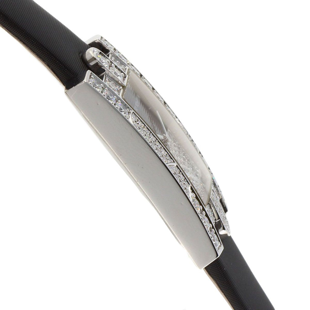 Harry Winston Avenue Night Papillon Watch 18K White Gold Leather — view 5