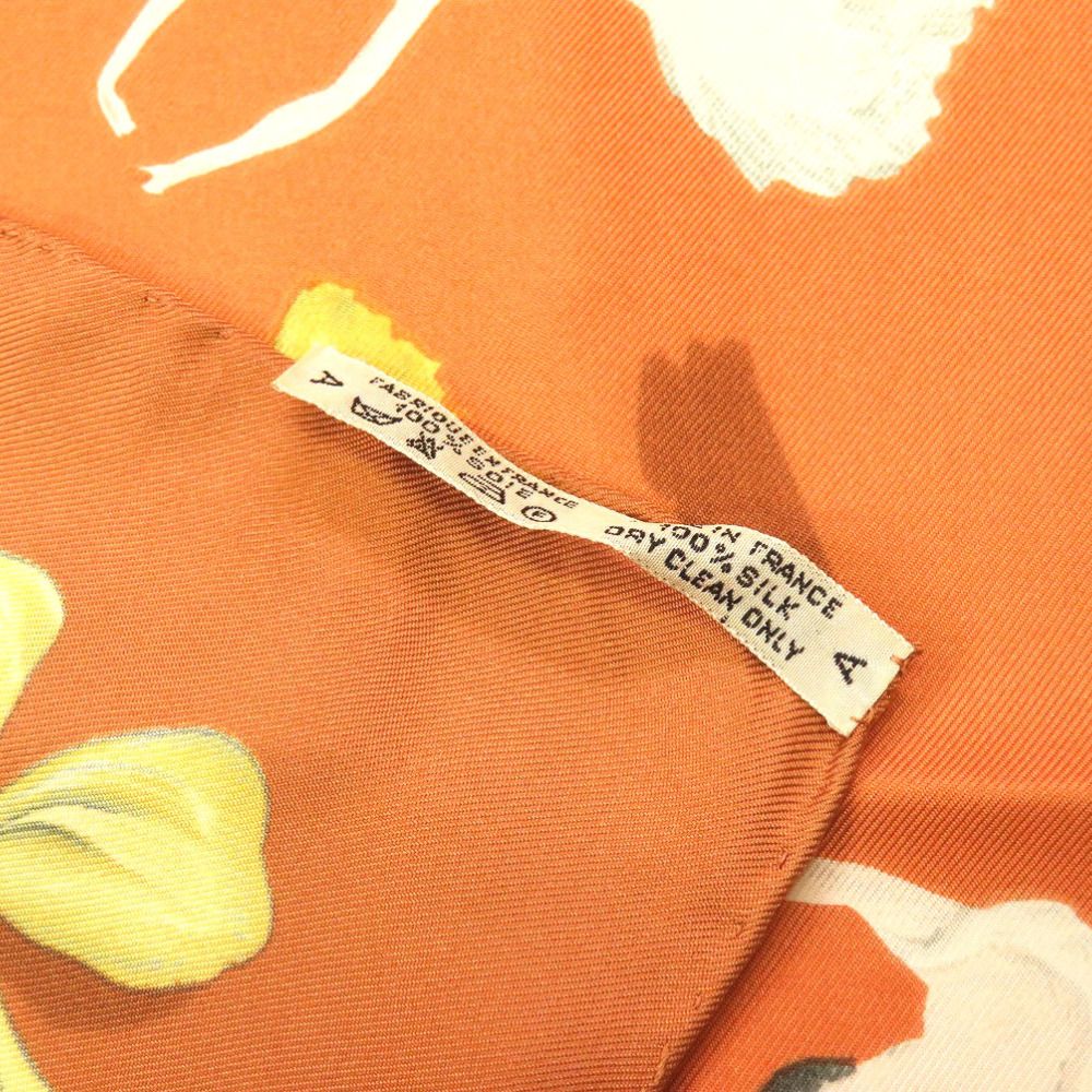 Hermes Carre 90 la Dance Silk Brown Scarf — view 2