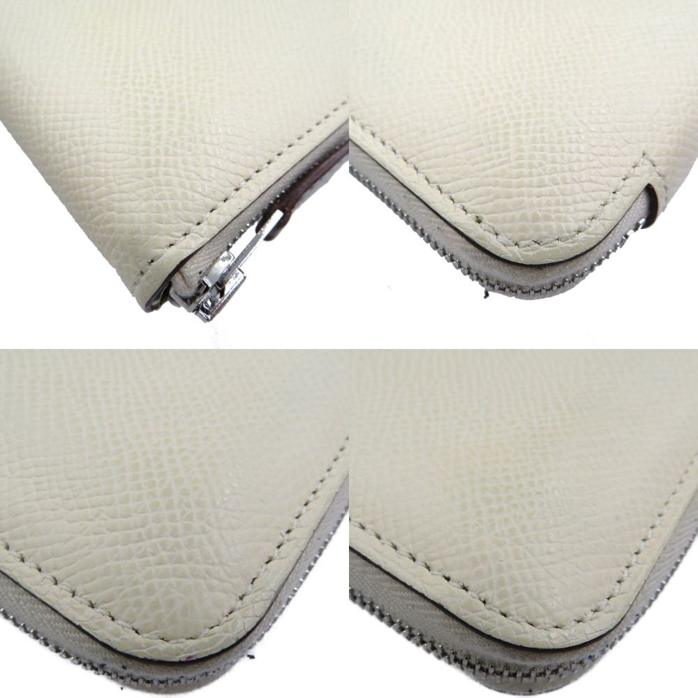 Hermes Azap Compact Silk in Veau Silver Cles Biscuit — view 7