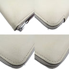 Hermes Azap Compact Silk in Veau Silver Cles Biscuit — view 7
