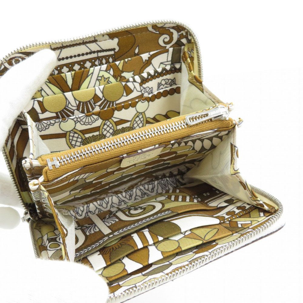 Hermes Azap Compact Silk in Veau Silver Cles Biscuit — view 3