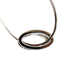 Hermes Wire Pop Metal Orange Silver Necklace — view 4