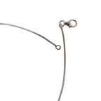 Hermes Wire Pop Metal Orange Silver Necklace — view 5