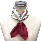 Hermes Carre 45 Scarf Pourvu Qu'on Ait L'ivresse Perfume Pattern Silk Gold — view 2