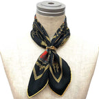 Hermes Carre 45 Scarf les Armes de Paris Coat of Arms Silk Black — view 2