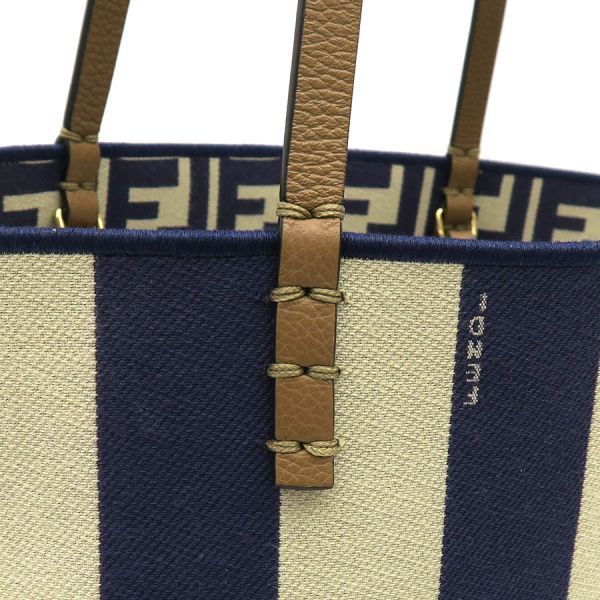 Fendi Roll Small Reversible Tote Pecan &Ff — view 4