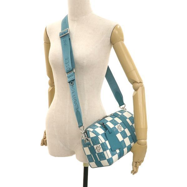 Louis Vuitton Damier Checkerboard City Keepall — view 9