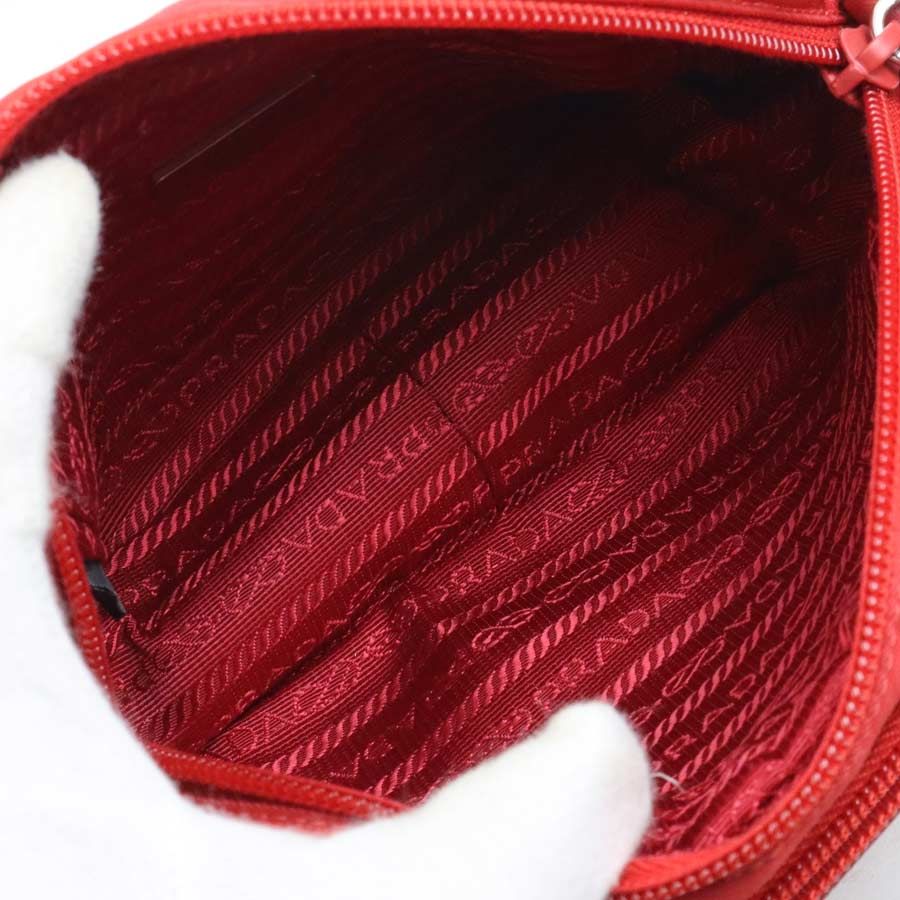 Prada Shoulder Bag Nylon Red — view 5