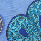 Hermes Twill Scarf Silk Blue — view 8