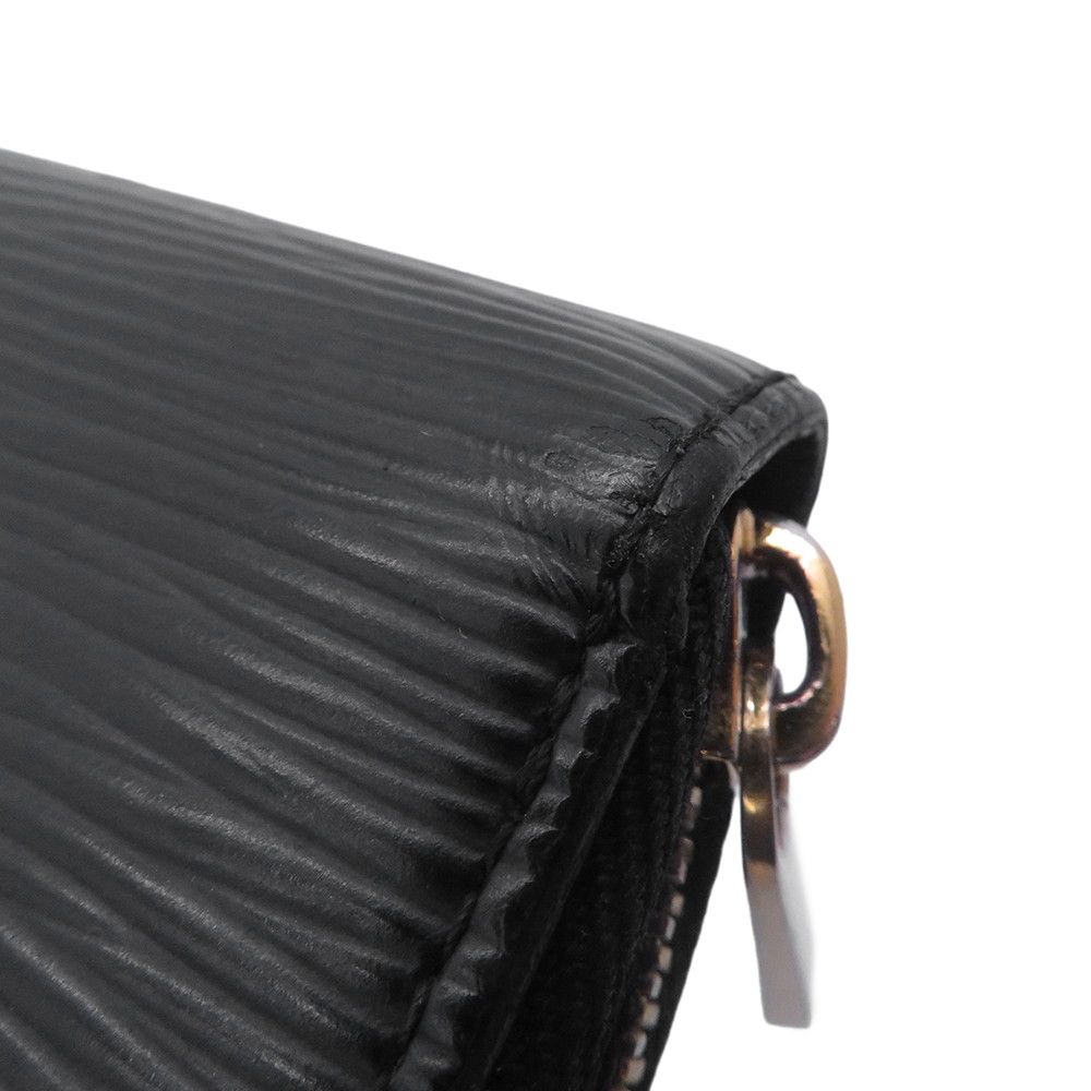 Louis Vuitton Wallet Epi Zippy Round Noir Black — view 7