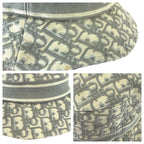 Dior Vintage Trotter Oblique White Cotton Hat Bucket — view 7