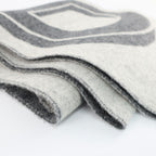 Hermes Cashmere Scarf Mayon 100% Gris Cine Cles — view 8
