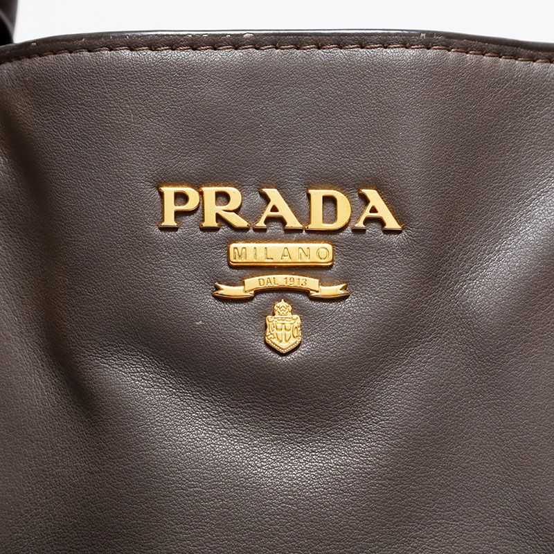 Prada Handbag Leather 2-Way Tote — view 8