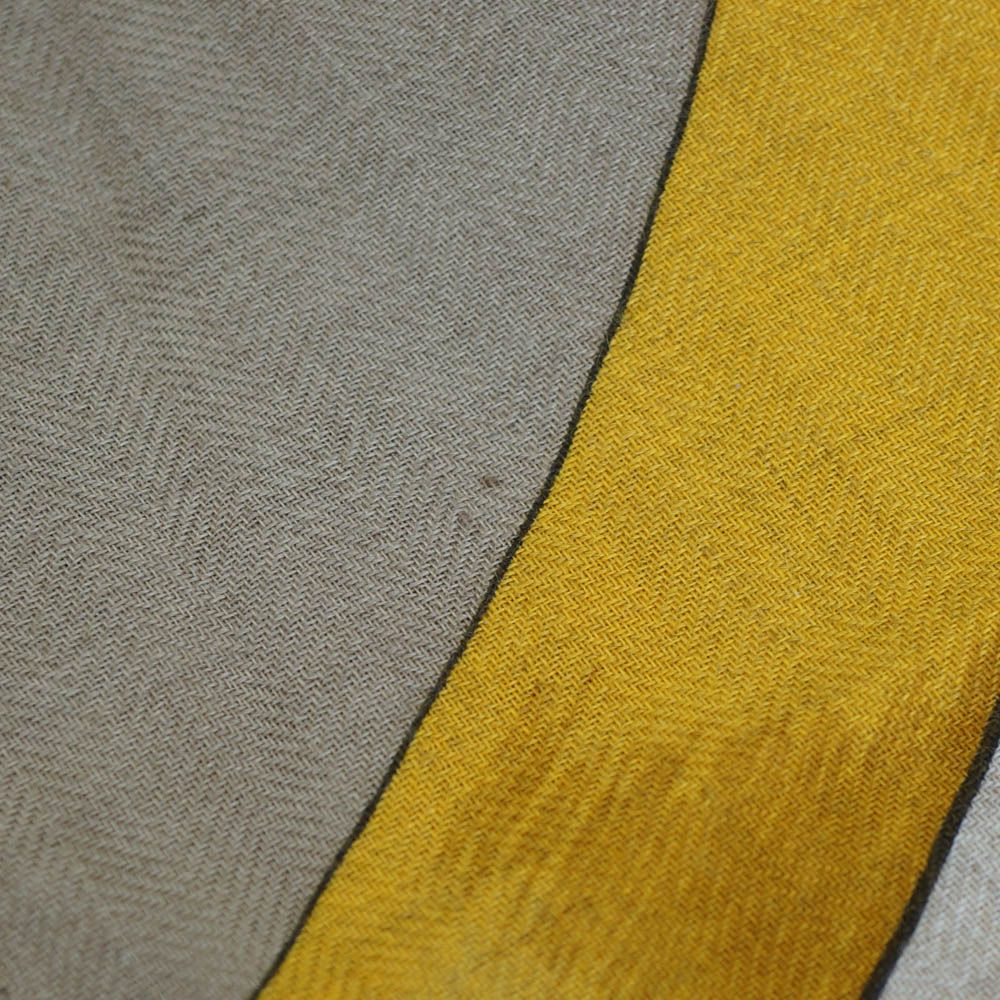 Hermes Triangle Armor Scarf Beige Multicolor Cashmere Silk — view 5