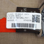 Hermes Triangle Armor Scarf Beige Multicolor Cashmere Silk — view 6
