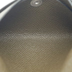 Hermes Calvi Duo Card Case Coin Dark Brown Silver — view 9