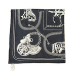 Hermes Carre 90 Grand Apparat Embroidered Pearl Beads Scarf Silk — view 5