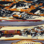 Hermes Pleats Carre Chevaux de Trait Horse Silk Yellow Multicolor — view 7