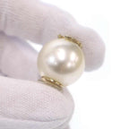 Chanel CC Logo Faux Big Pearl Earrings White — view 4