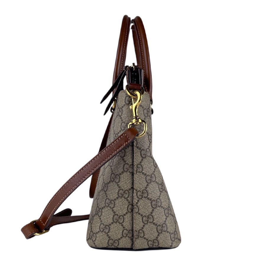 Gucci Shoulder Bag Canvas Brown — view 2