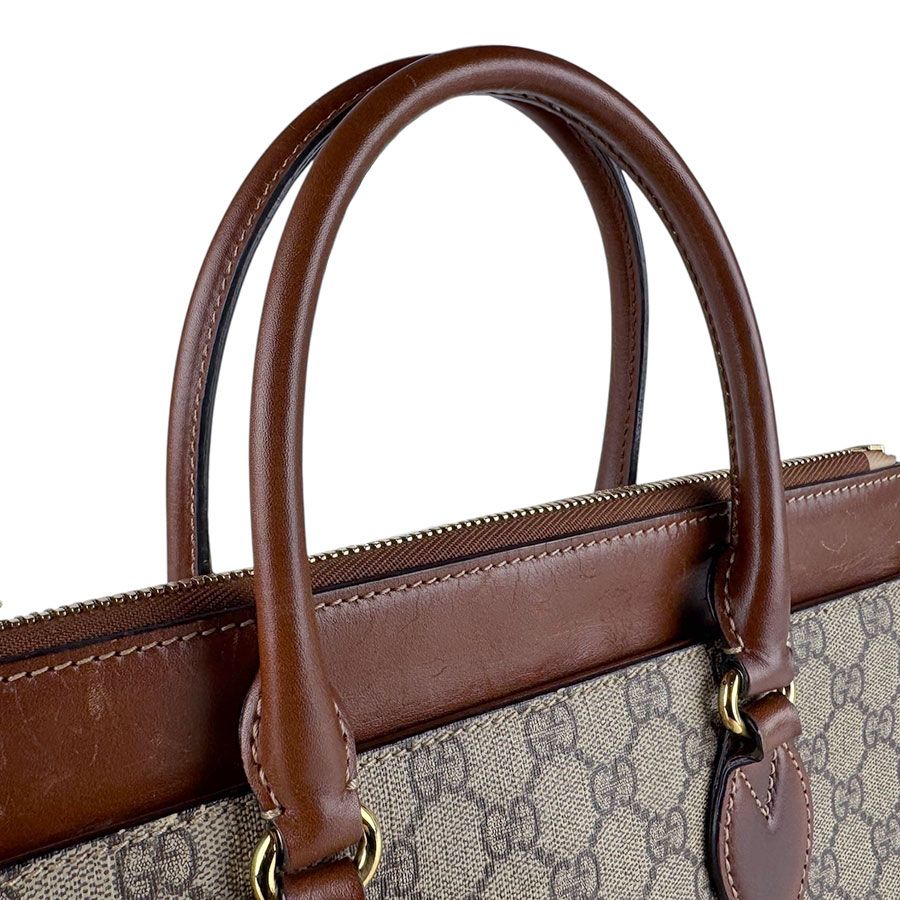 Gucci Shoulder Bag Canvas Brown — view 9