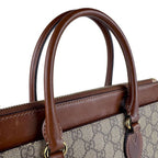 Gucci Shoulder Bag Canvas Brown — view 9