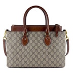Gucci Shoulder Bag Canvas Brown — view 3