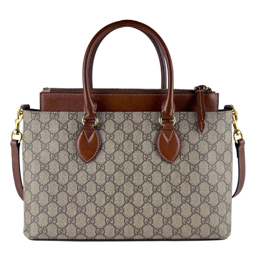 Gucci Shoulder Bag Canvas Brown — view 3