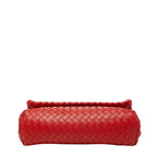 Bottega Veneta Intrecciato Chain Shoulder Bag Red Leather — view 3