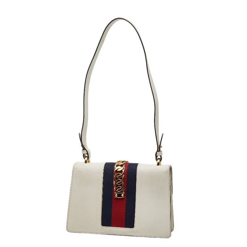 Gucci Sylvie Sherry Line White Multicolor Leather — view 2