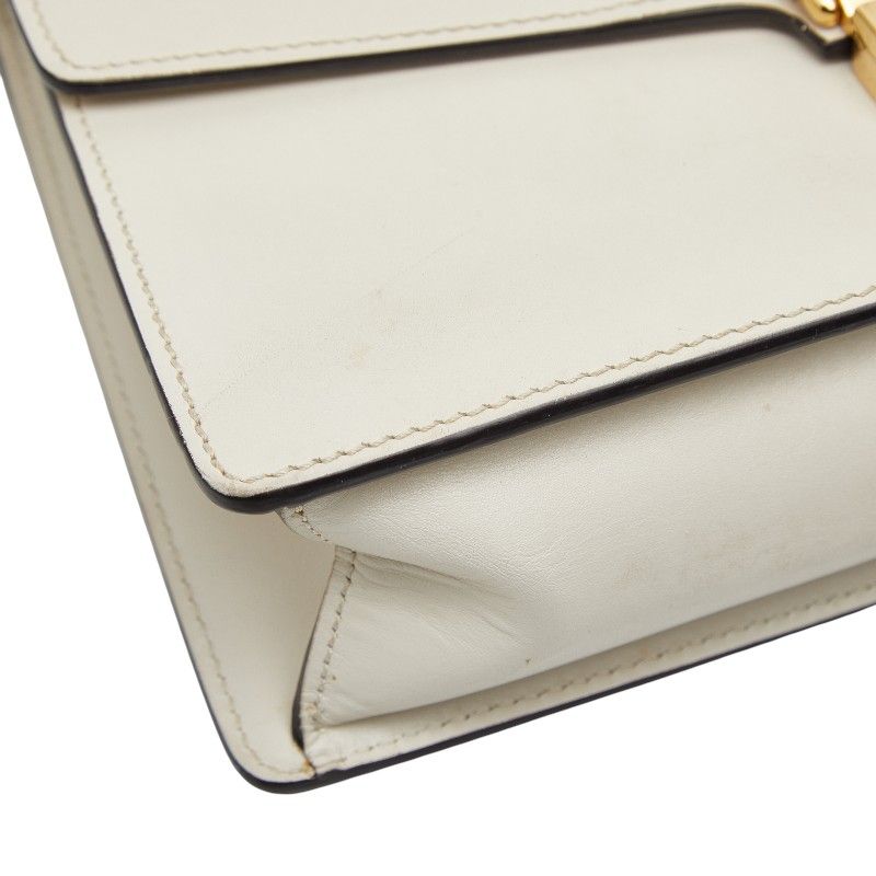 Gucci Sylvie Sherry Line White Multicolor Leather — view 5