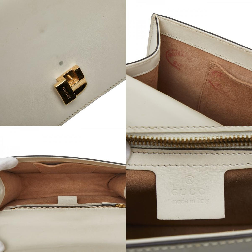 Gucci Sylvie Sherry Line White Multicolor Leather — view 9