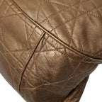 Dior Cannage Tote Shoulder Bag Gold Leather — view 6