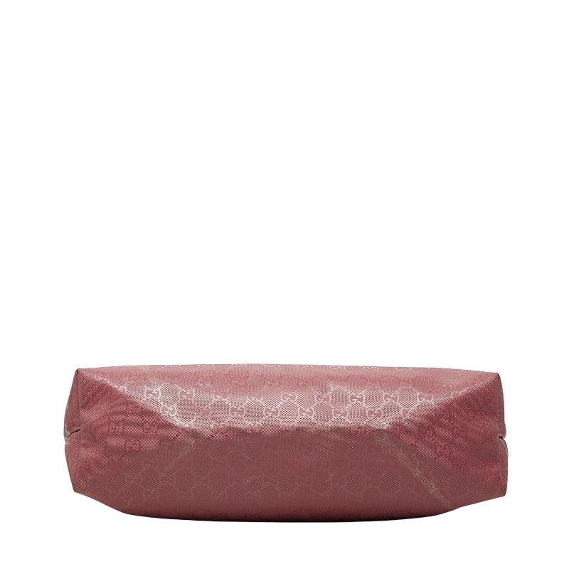 Gucci GG Supreme Tote Shoulder Bag Pink Leather — view 3