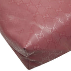 Gucci GG Supreme Tote Shoulder Bag Pink Leather — view 7