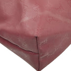 Gucci GG Supreme Tote Shoulder Bag Pink Leather — view 4