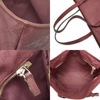 Gucci GG Supreme Tote Shoulder Bag Pink Leather — view 9