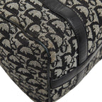Dior Trotter Mini Boston Bag Black Beige Canvas Leather — view 5