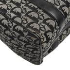 Dior Trotter Mini Boston Bag Black Beige Canvas Leather — view 7