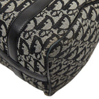 Dior Trotter Mini Boston Bag Black Beige Canvas Leather — view 6