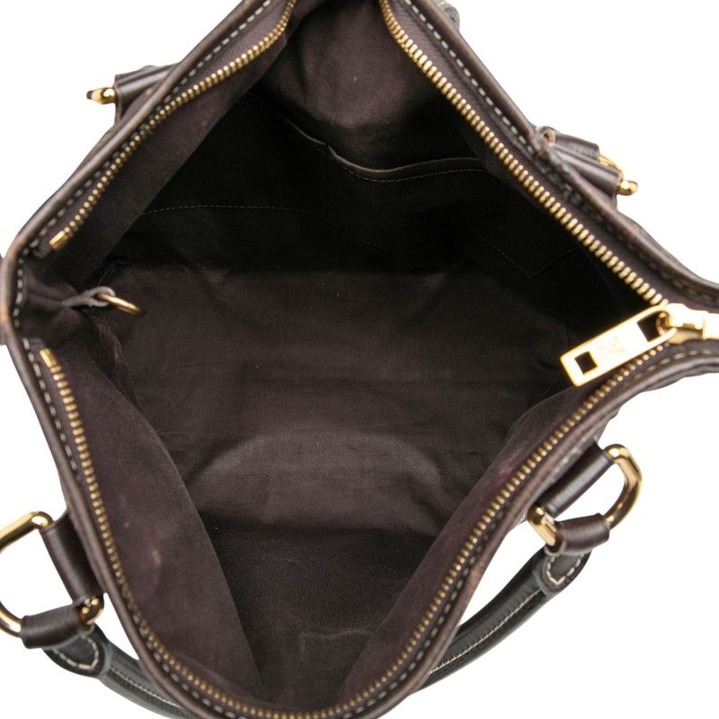 Louis Vuitton Monogram Idyle Elegy Tote Shoulder Bag 2-Way Brown — view 4